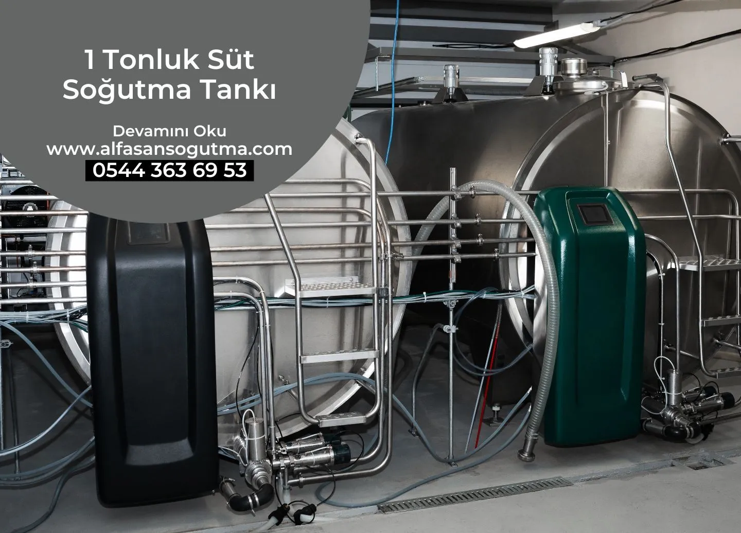 1 Tonluk Süt Soğutma Tankı